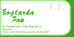 boglarka pap business card